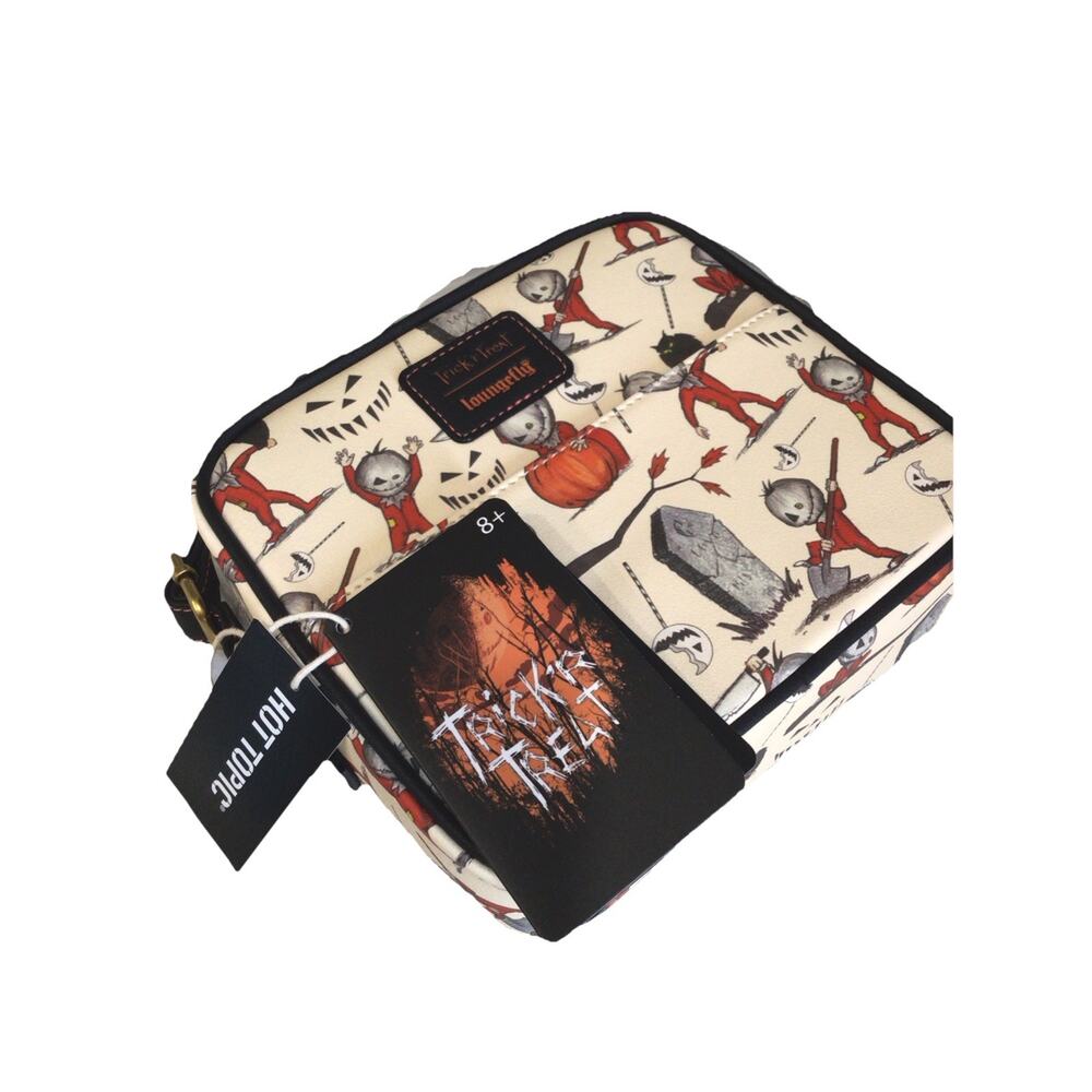 Loungefly Sam Trick 'R Treat Allover Print Crossbody Bag NEW